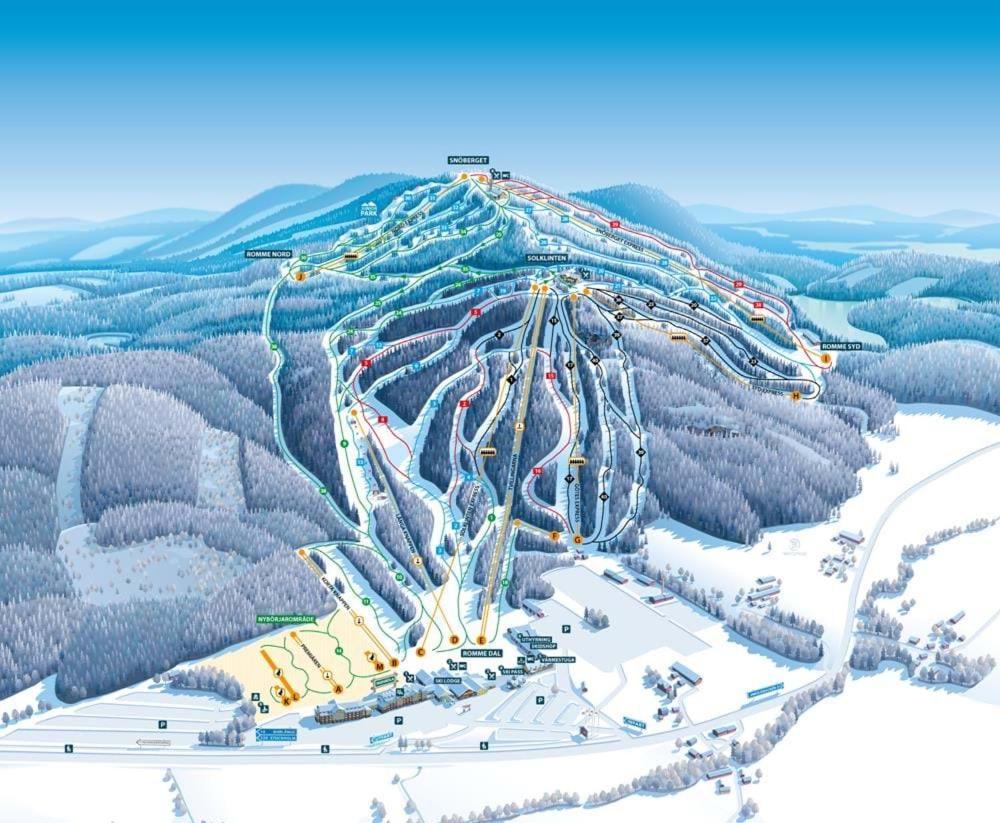 Апартаменти Raemsbyns Fritidsby, Naera Romme Alpin Idkerberget Екстер'єр фото